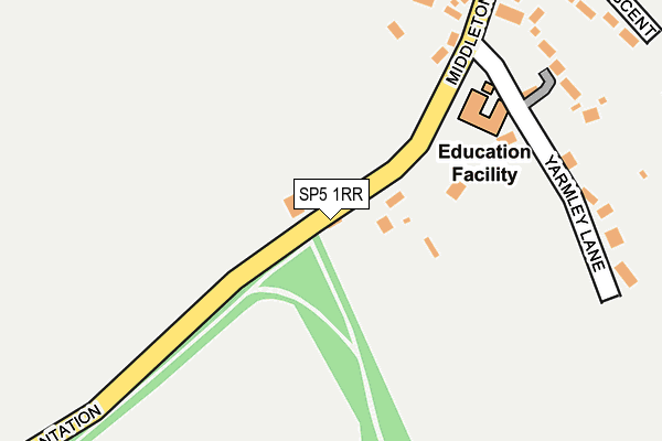 SP5 1RR map - OS OpenMap – Local (Ordnance Survey)
