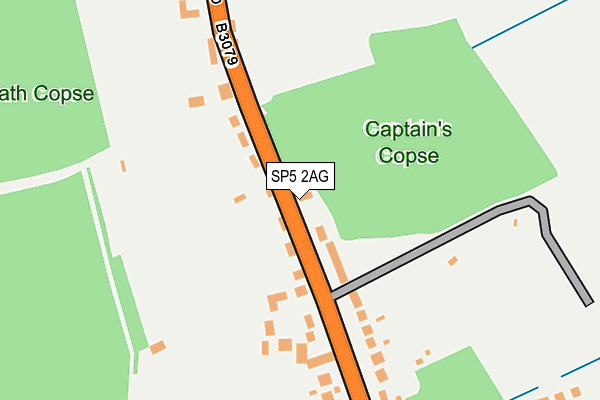 SP5 2AG map - OS OpenMap – Local (Ordnance Survey)