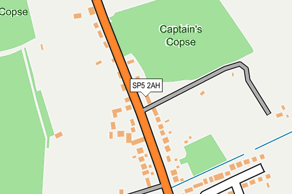 SP5 2AH map - OS OpenMap – Local (Ordnance Survey)