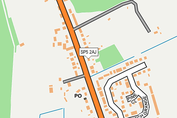 SP5 2AJ map - OS OpenMap – Local (Ordnance Survey)