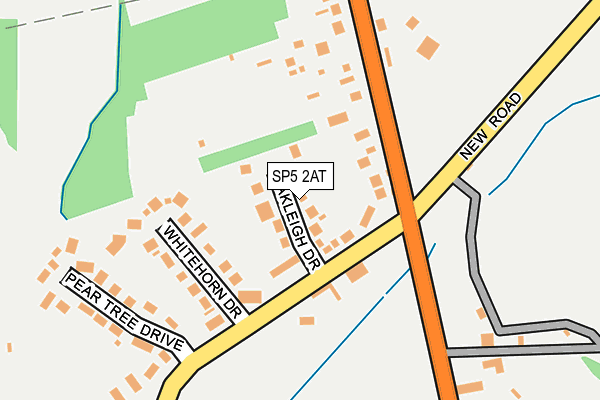 SP5 2AT map - OS OpenMap – Local (Ordnance Survey)