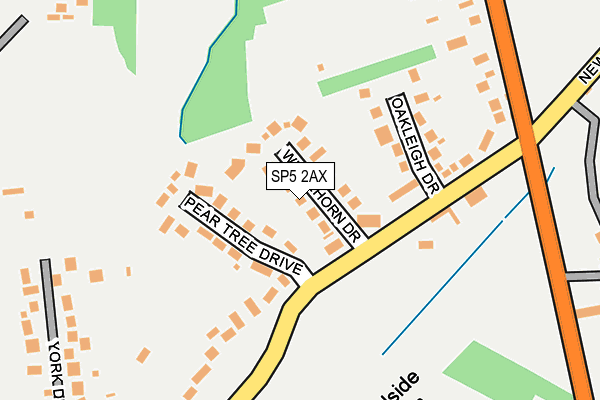 SP5 2AX map - OS OpenMap – Local (Ordnance Survey)