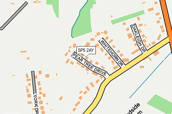 SP5 2AY map - OS OpenMap – Local (Ordnance Survey)