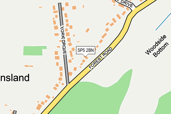SP5 2BN map - OS OpenMap – Local (Ordnance Survey)