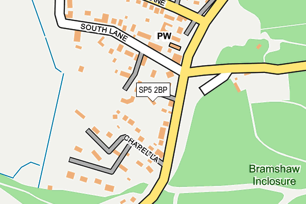 SP5 2BP map - OS OpenMap – Local (Ordnance Survey)