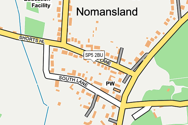 SP5 2BU map - OS OpenMap – Local (Ordnance Survey)