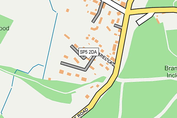 SP5 2DA map - OS OpenMap – Local (Ordnance Survey)