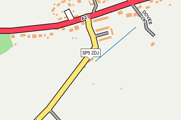 SP5 2DJ map - OS OpenMap – Local (Ordnance Survey)
