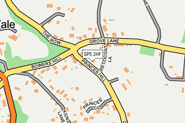 SP5 2HF map - OS OpenMap – Local (Ordnance Survey)
