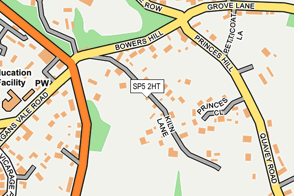 SP5 2HT map - OS OpenMap – Local (Ordnance Survey)