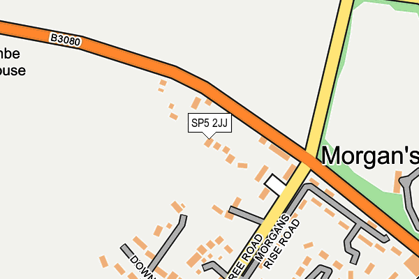 SP5 2JJ map - OS OpenMap – Local (Ordnance Survey)