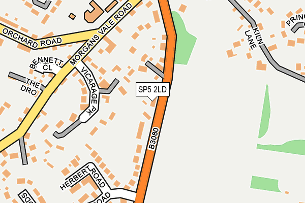 SP5 2LD map - OS OpenMap – Local (Ordnance Survey)