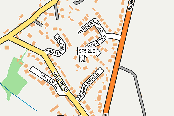 SP5 2LE map - OS OpenMap – Local (Ordnance Survey)