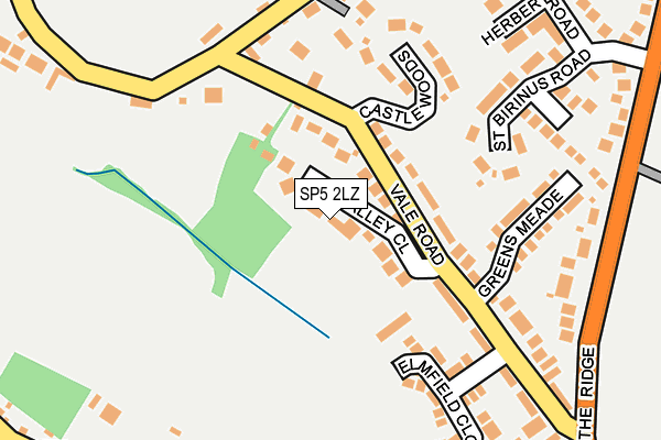 SP5 2LZ map - OS OpenMap – Local (Ordnance Survey)