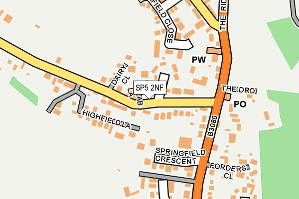 SP5 2NF map - OS OpenMap – Local (Ordnance Survey)