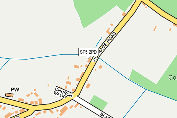 SP5 2PD map - OS OpenMap – Local (Ordnance Survey)