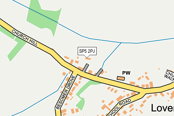 SP5 2PJ map - OS OpenMap – Local (Ordnance Survey)