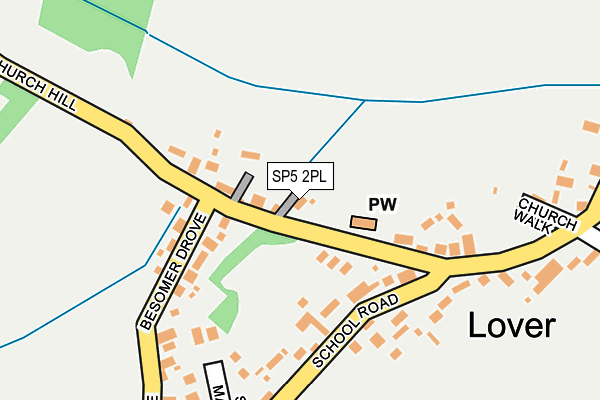 SP5 2PL map - OS OpenMap – Local (Ordnance Survey)