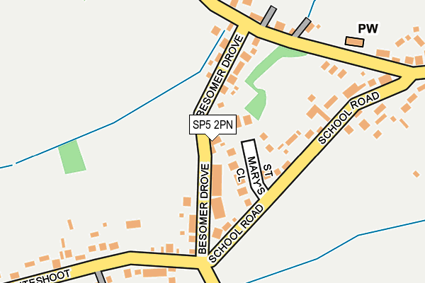 SP5 2PN map - OS OpenMap – Local (Ordnance Survey)