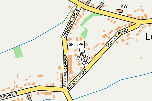 SP5 2PP map - OS OpenMap – Local (Ordnance Survey)