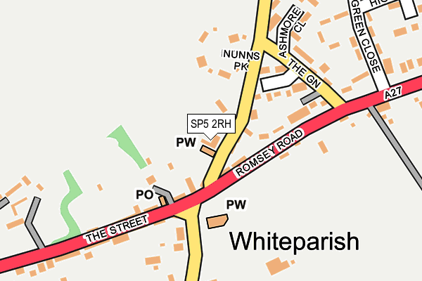 SP5 2RH map - OS OpenMap – Local (Ordnance Survey)