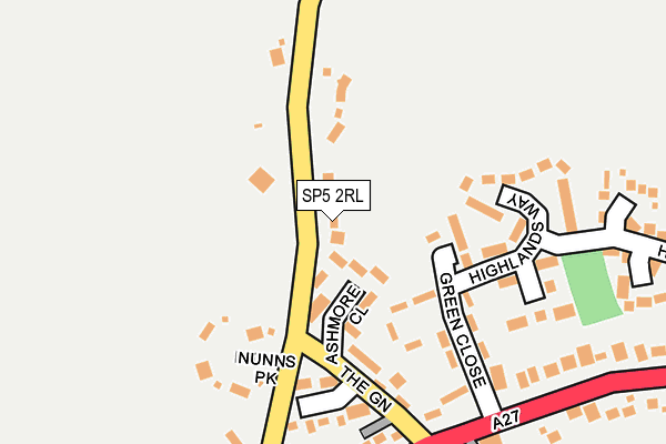 SP5 2RL map - OS OpenMap – Local (Ordnance Survey)