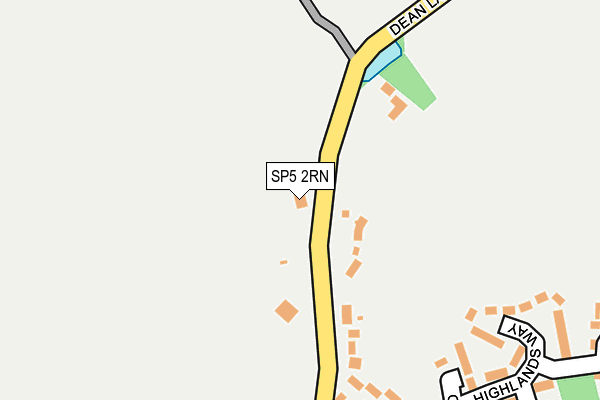 SP5 2RN map - OS OpenMap – Local (Ordnance Survey)