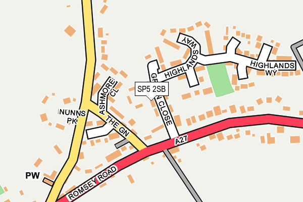 SP5 2SB map - OS OpenMap – Local (Ordnance Survey)