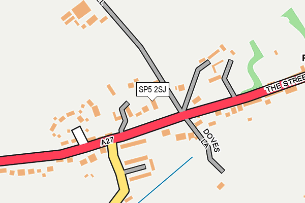 SP5 2SJ map - OS OpenMap – Local (Ordnance Survey)