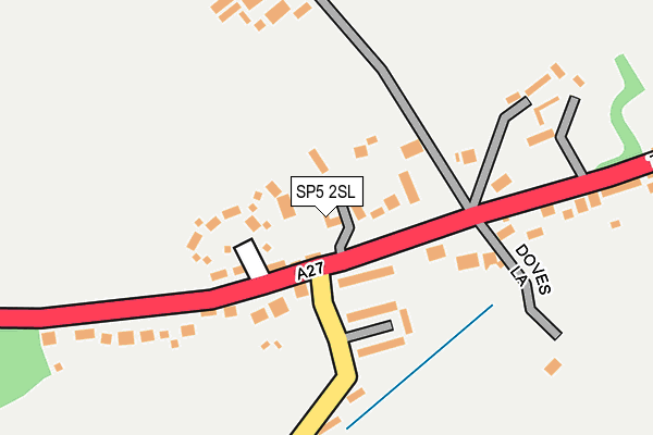 SP5 2SL map - OS OpenMap – Local (Ordnance Survey)