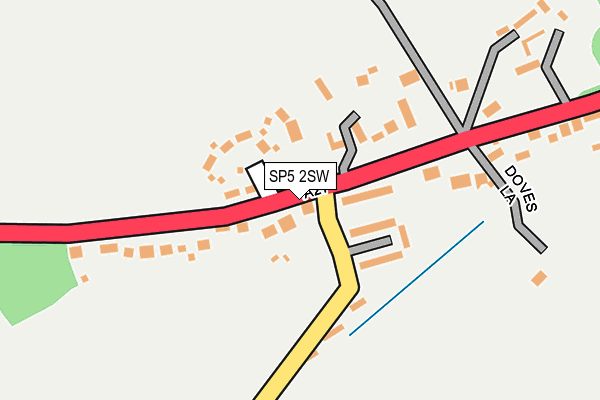 SP5 2SW map - OS OpenMap – Local (Ordnance Survey)