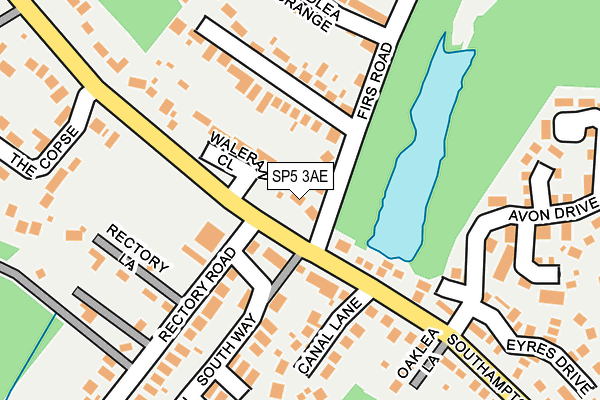 SP5 3AE map - OS OpenMap – Local (Ordnance Survey)
