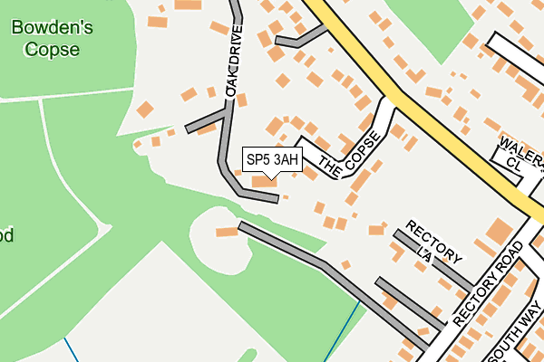 SP5 3AH map - OS OpenMap – Local (Ordnance Survey)