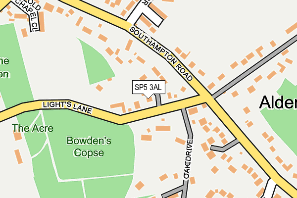 SP5 3AL map - OS OpenMap – Local (Ordnance Survey)