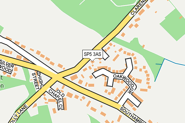 SP5 3AS map - OS OpenMap – Local (Ordnance Survey)