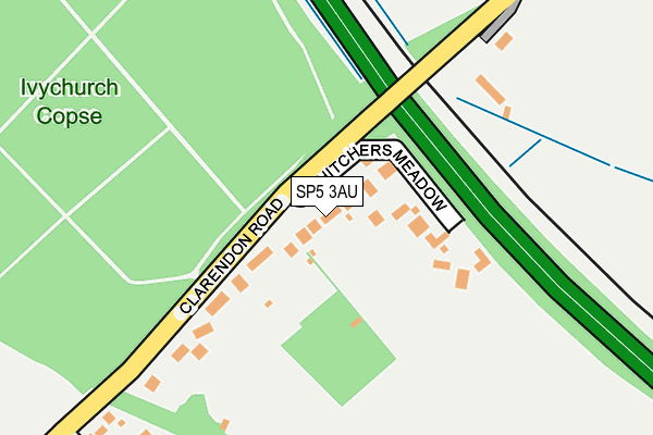SP5 3AU map - OS OpenMap – Local (Ordnance Survey)