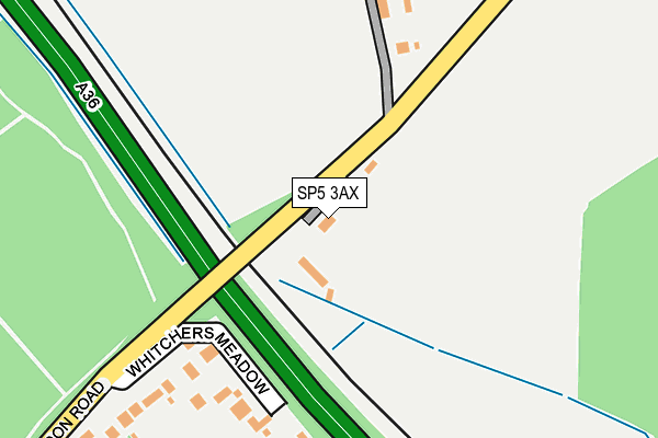 SP5 3AX map - OS OpenMap – Local (Ordnance Survey)