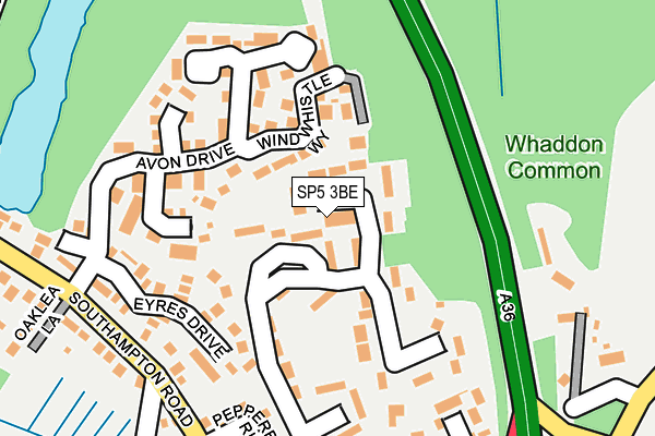 SP5 3BE map - OS OpenMap – Local (Ordnance Survey)