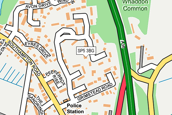 SP5 3BG map - OS OpenMap – Local (Ordnance Survey)