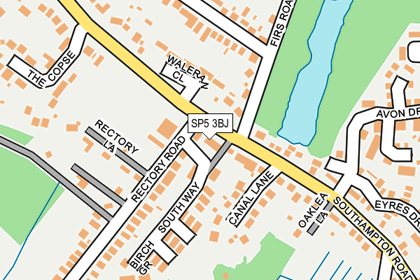 SP5 3BJ map - OS OpenMap – Local (Ordnance Survey)