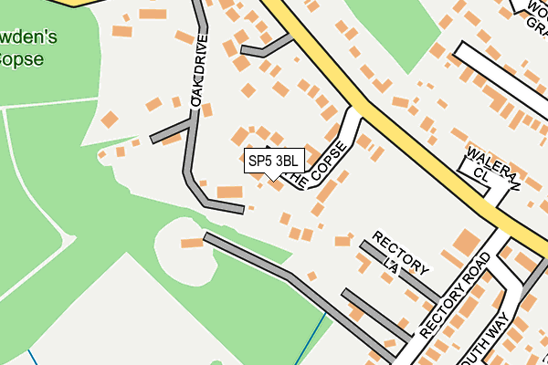 SP5 3BL map - OS OpenMap – Local (Ordnance Survey)