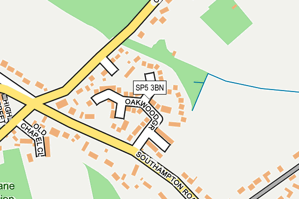 SP5 3BN map - OS OpenMap – Local (Ordnance Survey)