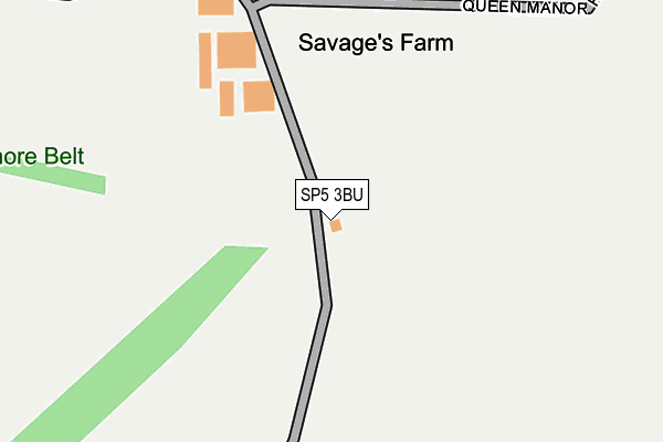 SP5 3BU map - OS OpenMap – Local (Ordnance Survey)