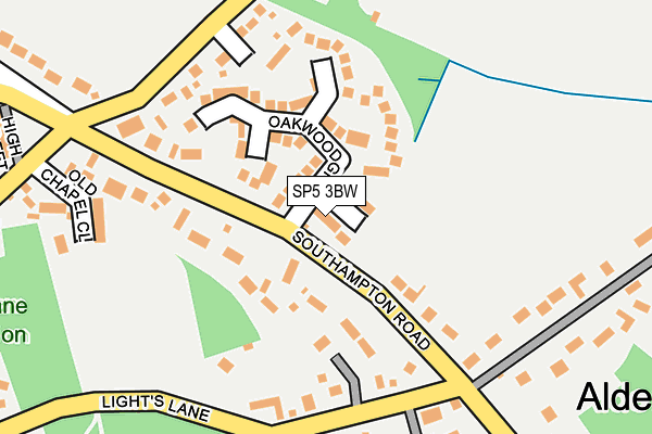 SP5 3BW map - OS OpenMap – Local (Ordnance Survey)