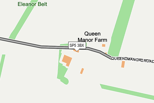 SP5 3BX map - OS OpenMap – Local (Ordnance Survey)