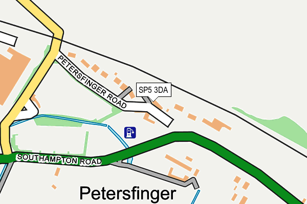SP5 3DA map - OS OpenMap – Local (Ordnance Survey)