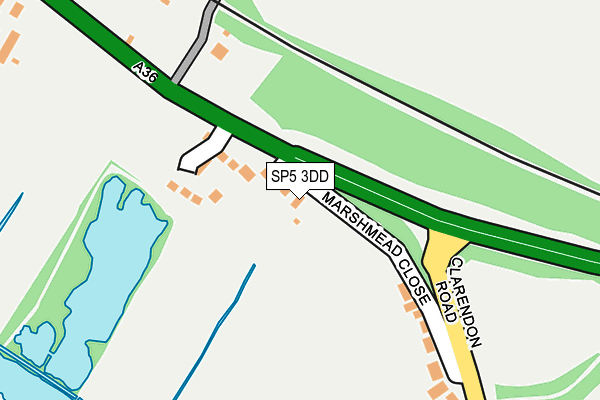 SP5 3DD map - OS OpenMap – Local (Ordnance Survey)