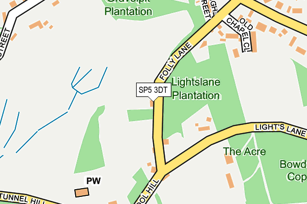 SP5 3DT map - OS OpenMap – Local (Ordnance Survey)