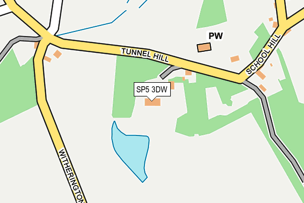 SP5 3DW map - OS OpenMap – Local (Ordnance Survey)
