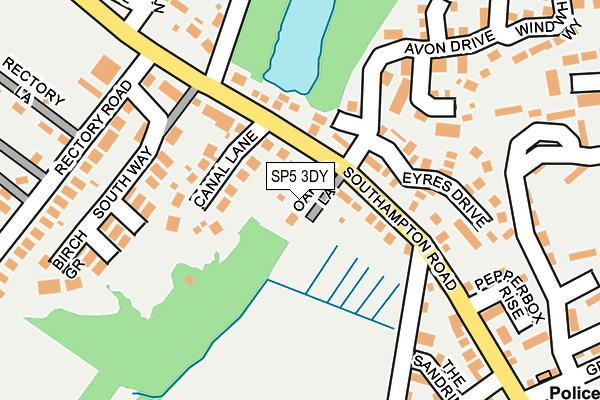 SP5 3DY map - OS OpenMap – Local (Ordnance Survey)